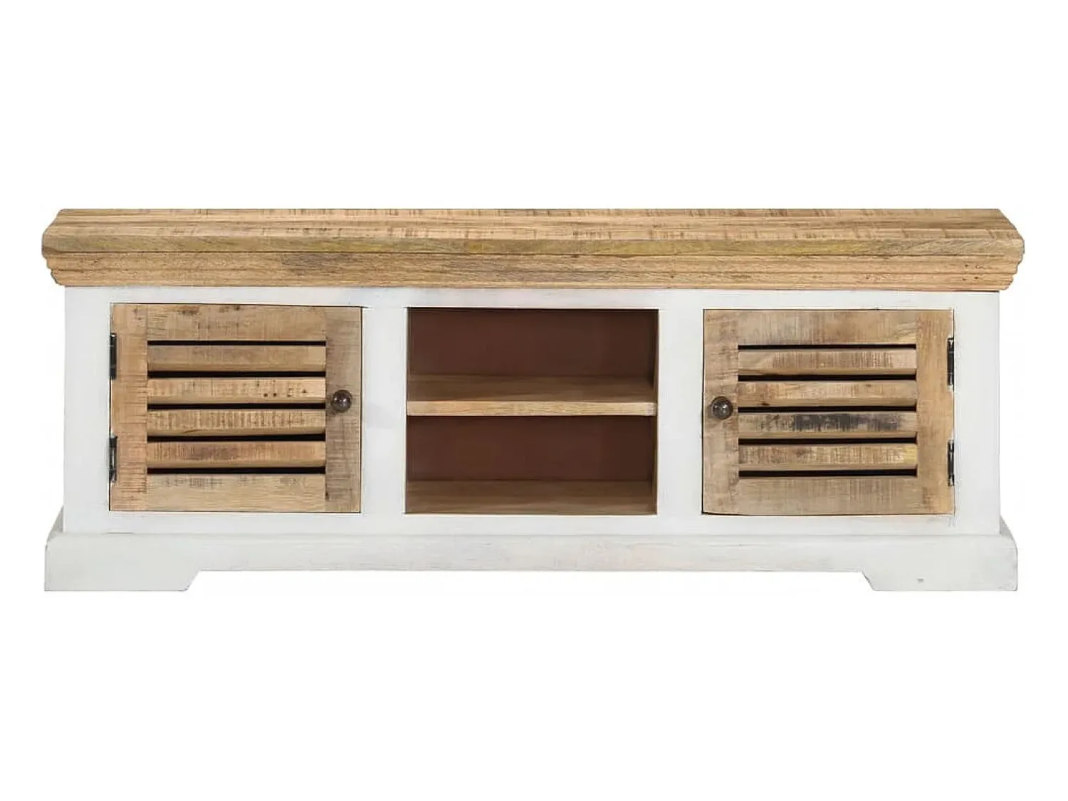 vidaxl Móvel de TV 110x30x40 cm madeira de mangueira maciça^ Móvel De Tv