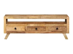 Móvel de TV 110x30x40 cm madeira de mangueira maciça PT612530^ Móvel De Tv