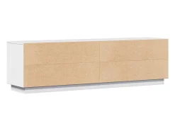 Outlet vidaxl Móvel de TV 156x37x45 cm madeira de pinho maciça Branco