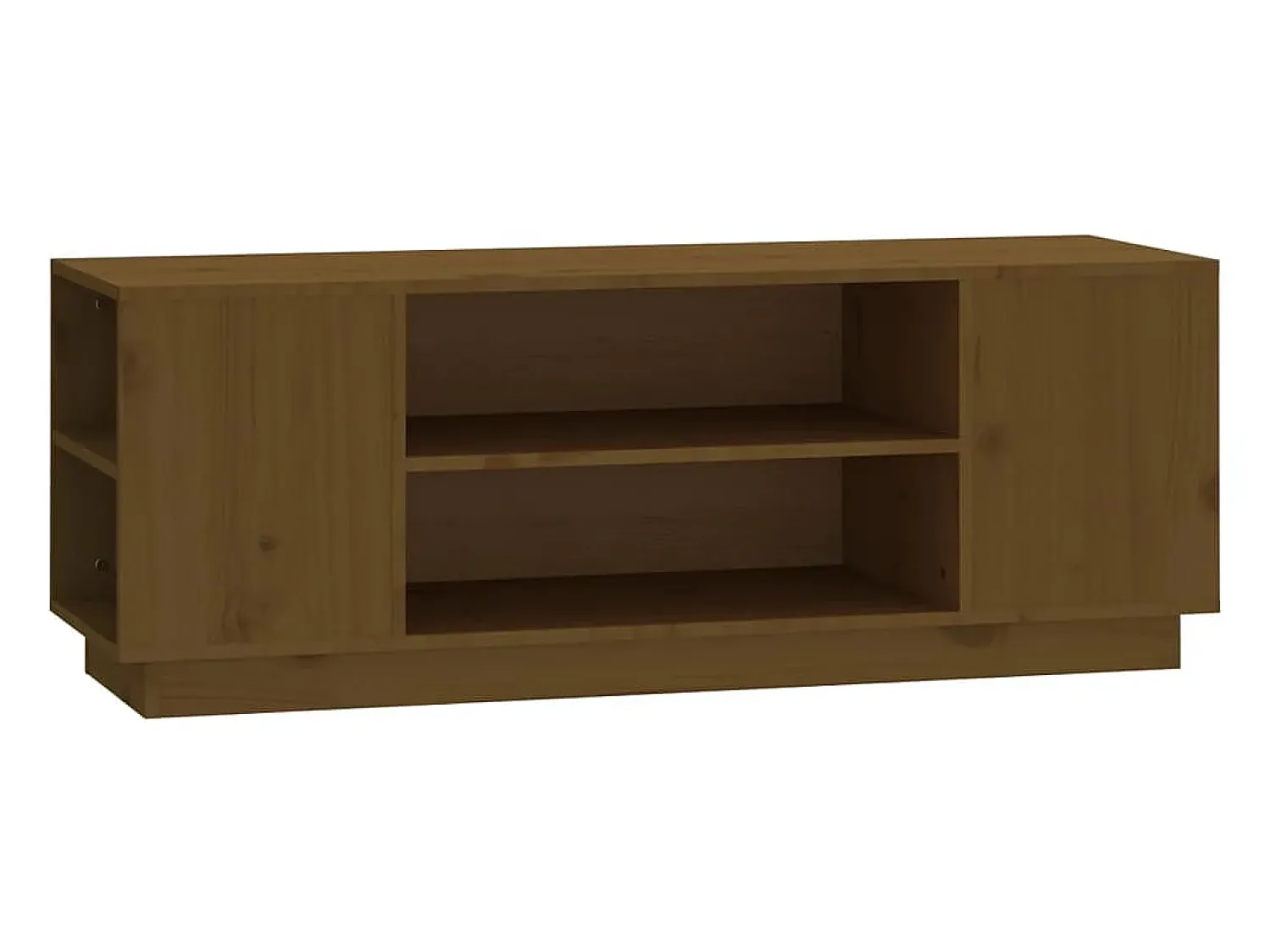 Móvel De Tv*vidaxl Móvel de TV 110x35x40,5 cm madeira de pinho maciça mel Castanho