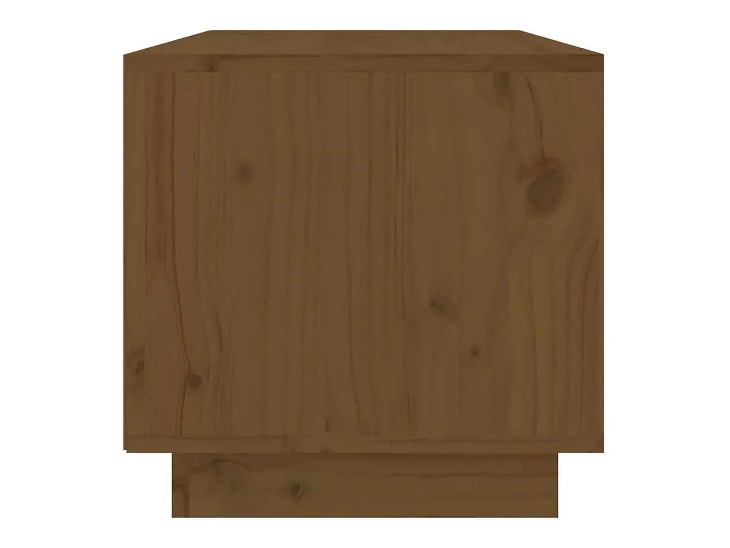 Discount vidaxl Móvel de TV 60x35x35 cm madeira de pinho maciça mel Castanho