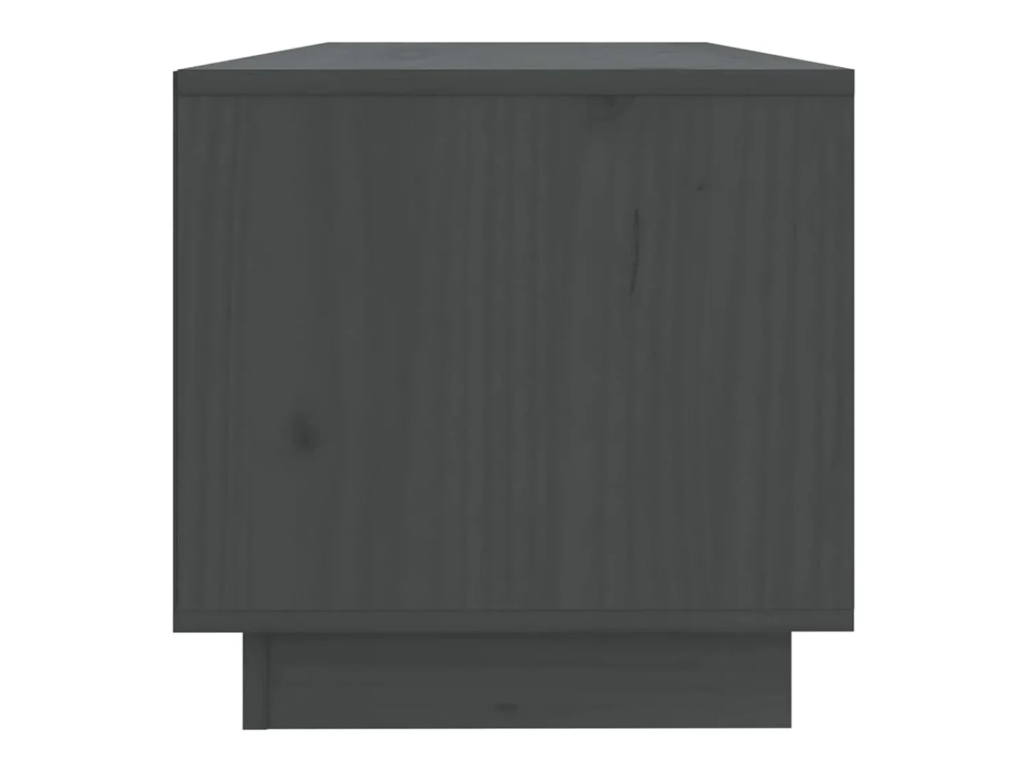 vidaxl Móvel de TV 90x35x35 cm madeira de pinho maciça cinza^ Móvel De Tv