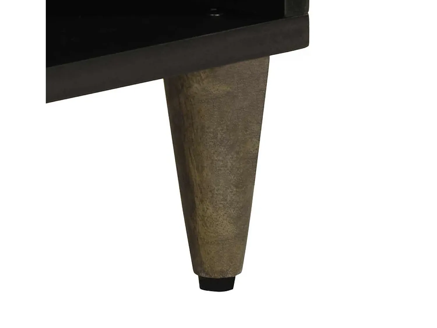 vidaxl Móvel de TV 100x33x46 cm madeira de mangueira maciça preto^ Móvel De Tv