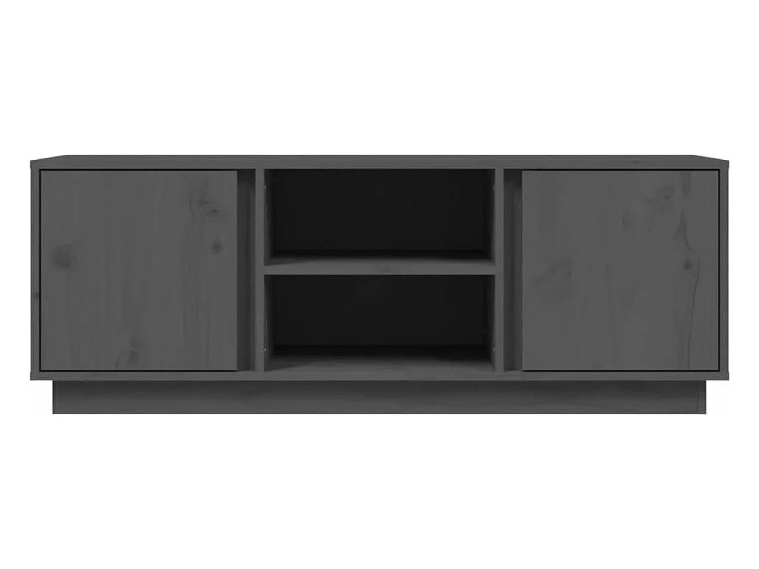 Móvel De Tv*vidaxl Móvel de TV 110x35x40,5 cm madeira de pinho maciça Cinzento