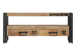 Móvel De Tv| Móvel de TV 100x30x45 cm madeira de mangueira maciça PT606454 Castanho
