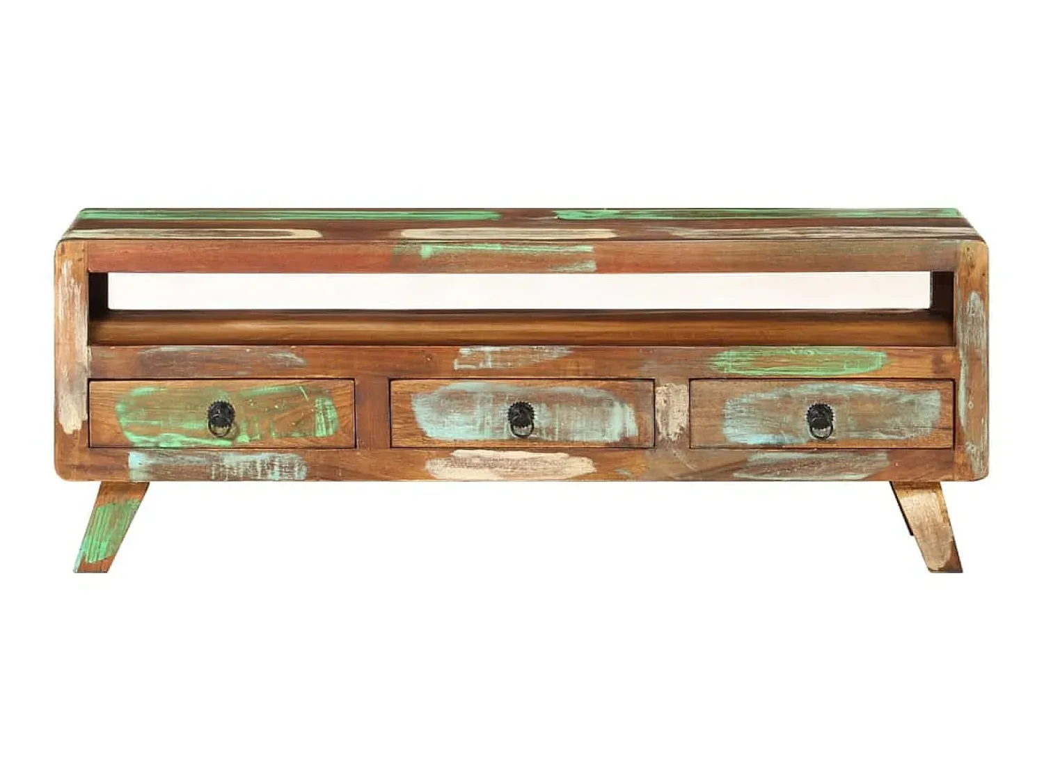 Sale Móvel de TV 110x30x40 cm madeira recuperada maciça PT730522 Multicor