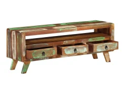 Sale Móvel de TV 110x30x40 cm madeira recuperada maciça PT730522 Multicor