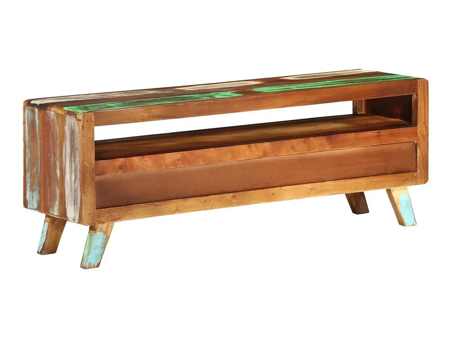 Sale Móvel de TV 110x30x40 cm madeira recuperada maciça PT730522 Multicor