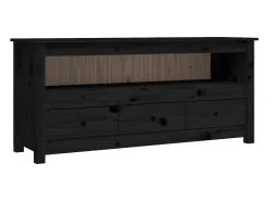 Móvel de TV 114x35x52 cm madeira de pinho maciça PT792320^ Móvel De Tv