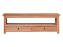 Móvel De Tv* Móvel de TV 120x30x40 cm madeira de mogno maciça PT735664 Castanho