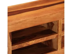 Móvel De Tv| Móvel de TV 110x30x40 cm madeira de sheesham maciça PT632224 Castanho