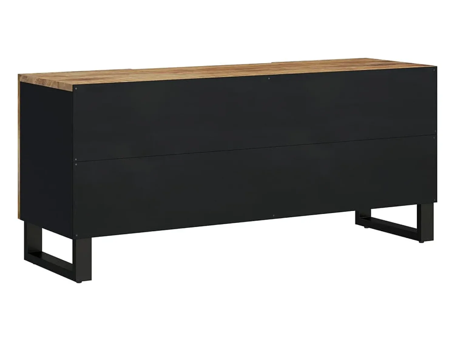 Best vidaxl Móvel de TV 105x33,5x46 cm mangueira maciça/derivados madeira Castanho