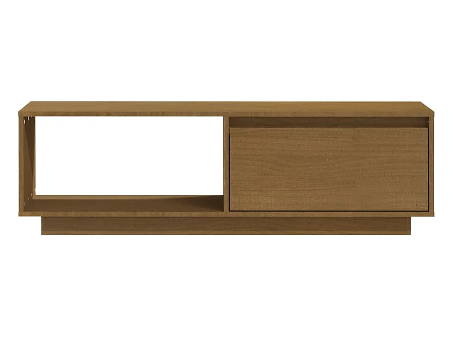 Móvel De Tv| Móvel de TV 110x30x33,5 cm pinho maciço mel PT740649 Castanho