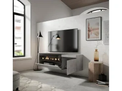 Skraut Home Móvel de TV, 150x35x45cm, Para televisores até 65