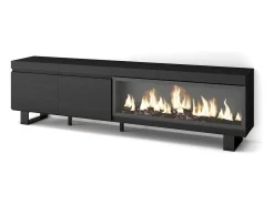 Skraut Home Móvel de TV, 208x35x57cm, Para televisores até 80
