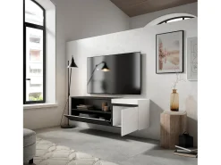 Skraut Home Móvel de TV, 150x35x45cm, Para televisores até 65