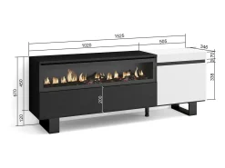 Móvel De Tv|Skraut Home Móvel de TV, 150x35x57cm, Para televisores até 65