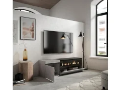 Skraut Home Móvel de TV, 150x35x45cm, Para televisores até 65
