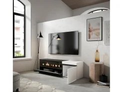 Skraut Home Móvel de TV, 150x35x45cm, Para televisores até 65