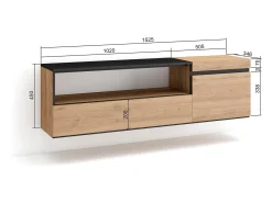 Móvel De Tv*Skraut Home Móvel de TV, 150x35x45cm, Para televisores até 65