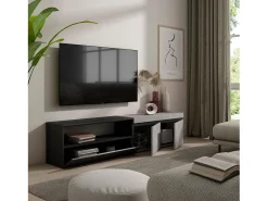 Skraut Home Móvel de TV, 200x35x45cm, Para televisores até 80