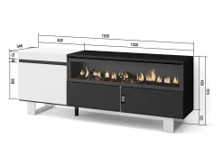Móvel De Tv*Skraut Home Móvel de TV, 150x35x57cm, Para televisores até 65