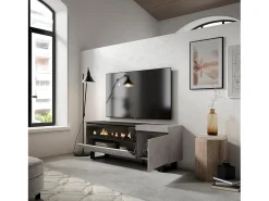 Skraut Home Móvel de TV, 150x35x57cm, Para televisores até 65