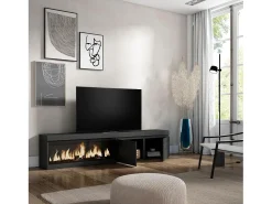 Skraut Home Móvel de TV, 208x35x45cm, Para televisores até 80