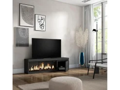 Skraut Home Móvel de TV, 158x35x45cm, Para televisores até 65