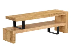 Móvel De Tv*Mobikasa Móvel de TV/aparador de design prático feito de madeira maciça de mangueira 2502132 Castanho