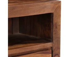 Móvel De Tv|Mobikasa Móvel de TV/aparador de design prático 120 cm madeira maciça de sheesham 2502062 Castanho