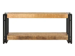 Móvel De Tv*Mobikasa Móvel de TV/aparador de design prático 90 cm madeira maciça de mangueira 2502028 Castanho