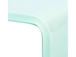 Helloshop26 Móvel de TV/aparador de design prático para monitor de 90 cm vidro branco 2502252^ Móvel De Tv