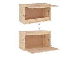 Helloshop26 Móvel multimídia para TV estante para TV aparador armário para TV sala de jantar sala de estar quarto 5 peças madeira maciça de pinho marrom 02_0028776^ Móvel De Tv