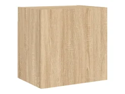Móvel De Tv*Helloshop26 Móvel multimídia para TV estante para TV aparador para TV sala de jantar sala de estar quarto 4 peças carvalho Sonoma madeira de engenharia marrom 02_0029244 Castanho