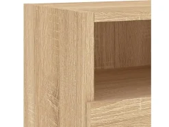 Discount Helloshop26 Móvel multimídia para TV estante para TV aparador para TV sala de jantar sala de estar quarto 4 peças carvalho Sonoma madeira de engenharia marrom 02_0029245 Castanho
