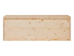 Outlet Helloshop26 Móvel multimídia para TV prateleira para TV aparador armário para TV sala de jantar sala de estar quarto 2 peças madeira maciça de pinho marrom 02_0028584 Castanho