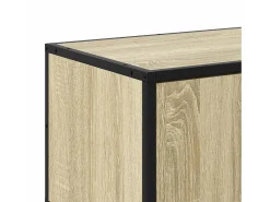 vidaxl Móvel p/ TV 160x35x41 cm deriv. madeira/metal carvalho sonoma^ Móvel De Tv