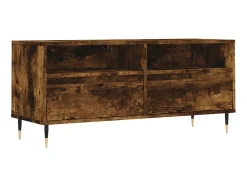 Móvel De Tv| Móvel p/ TV 100x34,5x44,5 cm derivados madeira carvalho fumado PT145714 Castanho