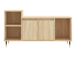 Móvel p/ TV 100x35x55 cm derivados de madeira carvalho sonoma PT380211 Castanho