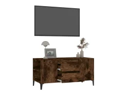 Móvel De Tv| Móvel p/ TV 102x44,5x50 cm derivados de madeira carvalho fumado PT445192 Castanho