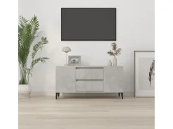 Móvel De Tv| Móvel p/ TV 102x44,5x50 cm derivados madeira cimento PT213995 Cinzento