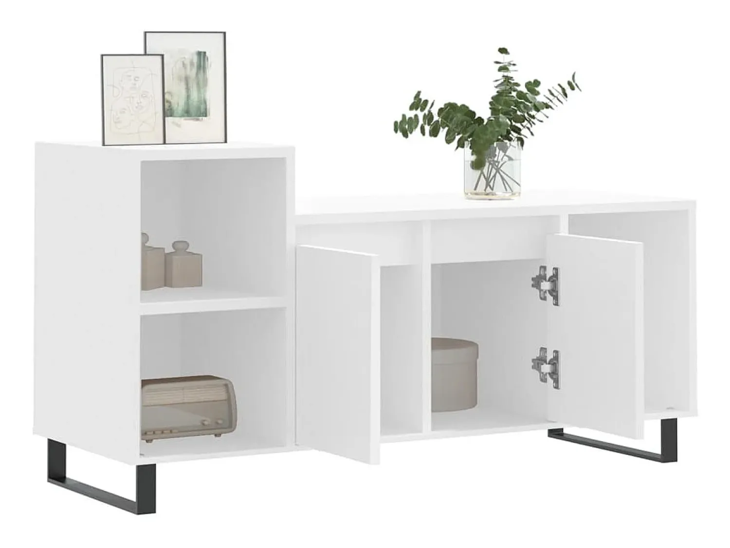 Móvel p/ TV 100x35x55 cm madeira processada PT756225 Branco