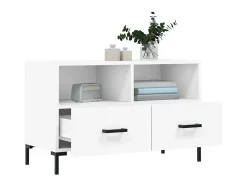 Móvel De Tv| Móvel p/ TV 80x36x50 cm madeira processada PT207499 Branco