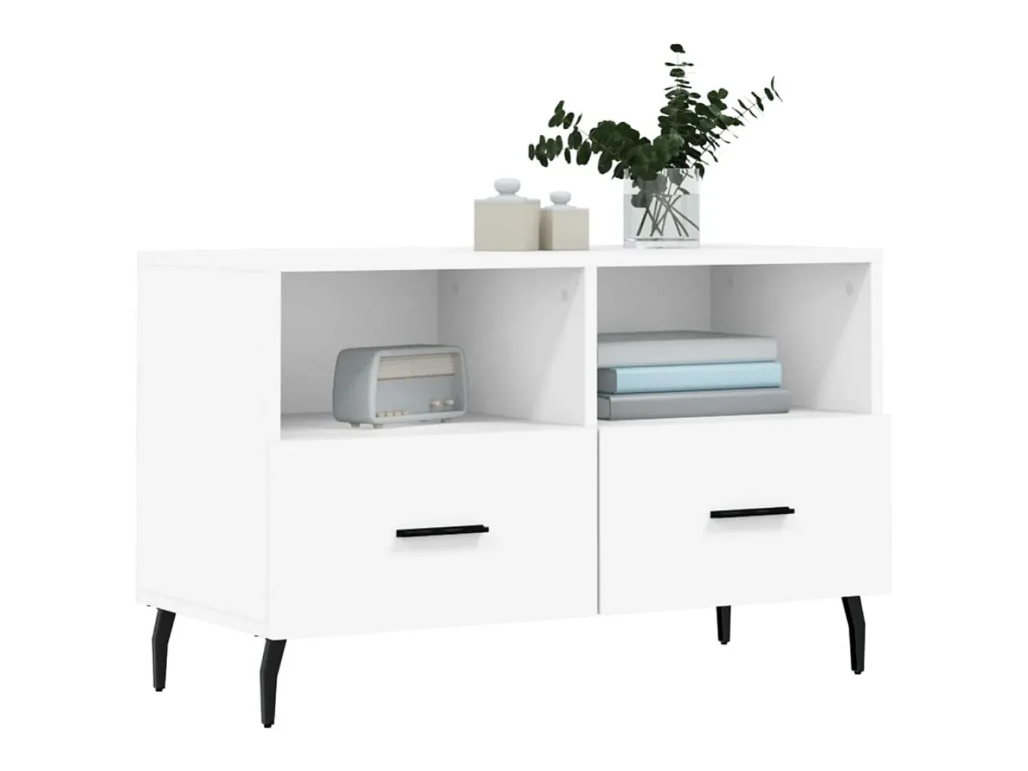 Clearance Móvel p/ TV 80x36x50 cm madeira processada PT249622 Branco
