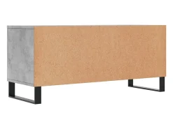 New vidaxl Móvel p/ TV 100x34,5x44,5cm derivados de madeira cinza cimento Cinzento