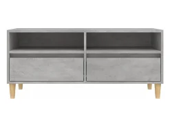 Móvel De Tv*vidaxl Móvel p/ TV 100x34,5x44,5cm derivados de madeira cinza cimento Cinzento