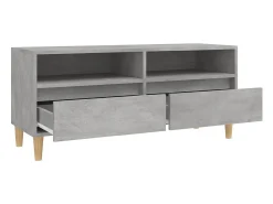 Móvel De Tv*vidaxl Móvel p/ TV 100x34,5x44,5cm derivados de madeira cinza cimento Cinzento