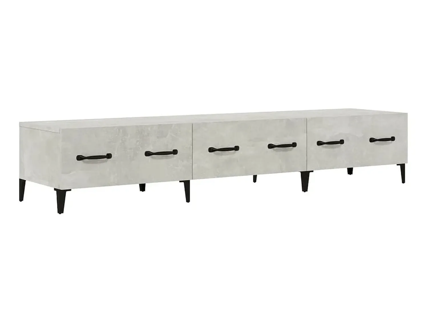 Discount Móvel p/ TV 102x35,5x36,5cm madeira processada cimento PT960665 Cinzento