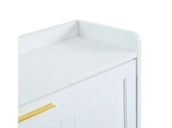 ModernLuxe Móvel para sapatos 70x24x120 cm - 3 portas basculantes - 6 compartimentos - MDF e painéis de partículas -^ Móvel De Arrumação|Sapateira